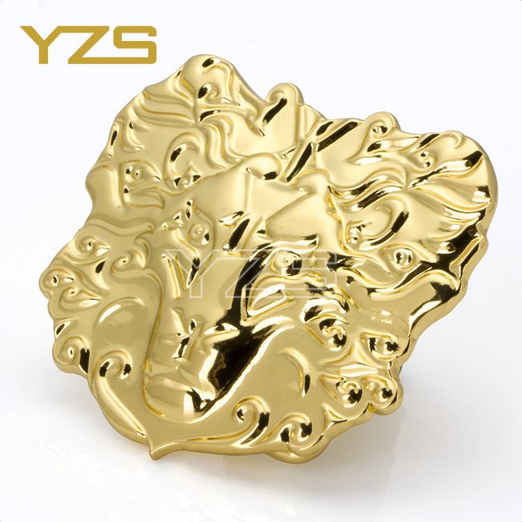 3d Lion Head Shape Metal Gold Men Custom Zin Alloy Belt Buckle